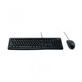 Logitech Black MK120 Wired Keyboard and Mouse Set 920-002552 LC02060