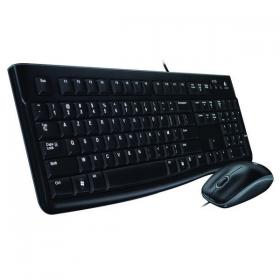 Logitech Black MK120 Wired Keyboard and Mouse Set 920-002552 LC02060