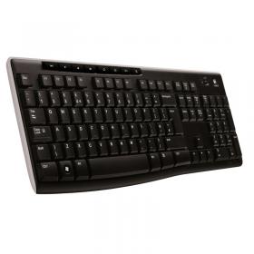 Logitech Black K270 Wireless Keyboard UK Layout 920-003745 LC03291