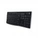 Logitech K270 Wireless Keyboard UK Layout Black 920-003745 LC03291