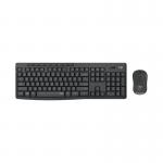 Logitech MK295 Silent Wireless Combo keyboard Mouse included USB QWERTY English Graphite LC09242