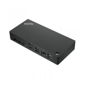 Lenovo 40AY0090UK laptop dockport replicator Wired USB 3.2 Gen 1 (3.1 Gen 1) Type-C Black LEN19203