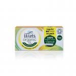 Lil-Lets Organic Non-Applicator Tampons Regular x16 (Pack of 12) 90ORGREG16 LIL20693