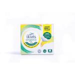 Lil-Lets Organic Sanitary Pads Ultra Thin with Wings Normal x10 (Pack of 24) 94ORGNO10 LIL20729