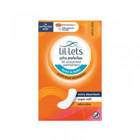 Lil-Lets Sanitary Extra Protection 30 Liners Pack of 3 96EPPL30SRP LIL20848