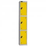 Lion Steel 3 Door Locker 305x305mm Yellow Pack of 1 LN21232