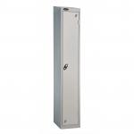 Probe Standard Locker Steel 1930x460x460 - Nest 1 - 1 Tier Carcass Colour: Silver Grey - Door Colour: Silver Grey - Cam Lock - Sloping Top SRCC1ASGSGCA S