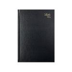 Letts A5 Business Diary Day Per Page Black 2024 LT11XBK24 LT11XBK24