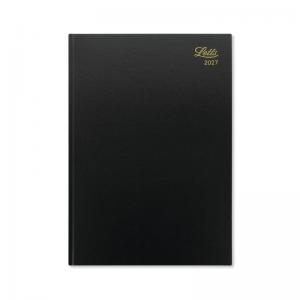 Letts Desk Diary Week To View A4 Black 2027 LT31ZBK27 LT31ZBK27