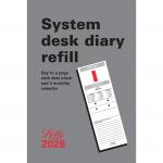 Letts System Desk Calendar Refill 2026 26-TSDR LT60104