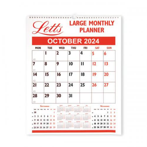 Letts Large Monthly Planner 2024 LTLMP24 LTLMP24 Calendars