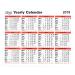 Letts Yearly Calendar 2019 5-TYC
