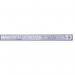 This picture features a Linex Heavy Duty Ruler, measuring 100cm in length and made of stainless steel. The ruler is sleek and precise, with clear markings and a sturdy construction. Ideal for precise measurement and professional use.