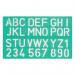 Linex Lettering Stencil Set 10/20/30mm (Pack of 3) LXG8500S LX85001