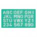 Linex Lettering Stencil Set 102030mm (Pack of 3) LXG8500S LX85001