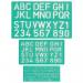 Linex Lettering Stencil Set 102030mm (Pack of 3) LXG8500S LX85001