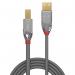 Lindy Cromo Line USB 2.0 Type A to B Cable 5m Grey 36644 LY36644