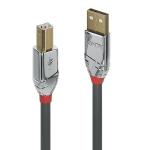 Lindy Cromo Line USB 2.0 Type A to B Cable 5m Grey 36644 LY36644