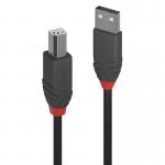 Lindy Anthra Line USB 2.0 Type A to B Cable 3m Black 36674 LY36674