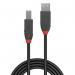 Lindy Anthra Line USB 2.0 Type A to B Cable 3m Black 36674 LY36674