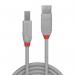 Lindy Anthra Line USB 2.0 Type A to B Cable 3m Grey 36684 LY36684