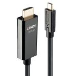 Lindy USB Type C to HDMI 4K60 Adapter Cable with HDR 5m Black 43315 LY43315