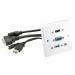 Lindy Multi AV Faceplate HDMI VGA USB Audio White 60220 LY60220