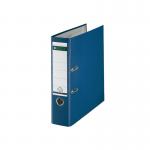The picture is of 10 blue Leitz lever arch files with a 80mm spine, designed for A4 paper. The files have a durable poly construction and feature the signature Leitz 180 lever arch mechanism. They are ideal for organizing and storing important documents.