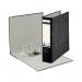 The picture shows a set of 10 black Leitz Lever Arch Files, each with a sturdy 80mm board and designed to hold A4-sized papers. The files feature the Leitz logo and 180 branding on the spine. They are neatly stacked and ready to organize your important documents.