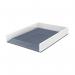Leitz WOW Letter Tray Dual Colour WhiteGrey 53611001 LZ11358