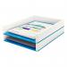 Leitz WOW Letter Tray Dual Colour WhiteBlue 53611036 LZ11360