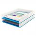 Leitz WOW Letter Tray Dual Colour White/Blue 53611036 LZ11360