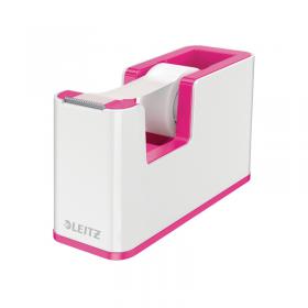 Leitz WOW Tape Dispenser White/Pink 53641023 LZ11371