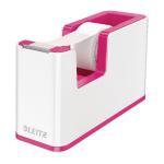 Leitz WOW Tape Dispenser Dual Colour White/Pink 53641023 LZ11371