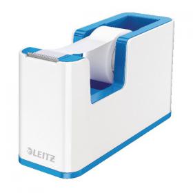 Leitz WOW Tape Dispenser White/Blue 53641036 LZ11372