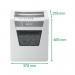 Leitz IQ Office Cross-Cut Paper Shredder Security P-4 White 80031000 LZ11910