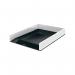 Leitz WOW Letter Tray Dual Colour WhiteBlack 53611095 LZ12203