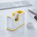 Leitz WOW Tape Dispenser Dual Colour WhiteYellow 53641016 LZ12212