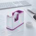 Leitz WOW Tape Dispenser Dual Colour WhitePurple 53641062 LZ12214