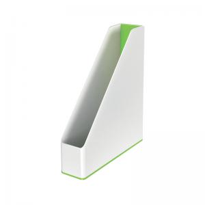 Photos - File Folder / Lever Arch File LEITZ WOW Magazine File Dual Colour WhiteGreen 53621054 LZ12373 