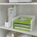 Leitz WOW Magazine File Dual Colour WhiteGreen 53621054 LZ12373