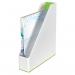 Leitz WOW Magazine File Dual Colour WhiteGreen 53621054 LZ12373