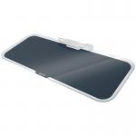Leitz Cosy Glass Drywipe Desktop Whiteboard Pad Velvet Grey 52690089 LZ12486