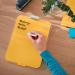 Leitz Cosy Glass Drywipe Desktop Easel Whiteboard Warm Yellow 39470019 LZ12487