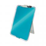 Leitz Cosy Glass Drywipe Desktop Easel Whiteboard Calm Blue 39470061 LZ12488