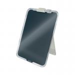 Leitz Cosy Glass Drywipe Desktop Easel Whiteboard Velvet Grey 39470089 LZ12489