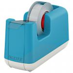 Leitz Cosy Tape Dispenser with Tape Heavy Base Calm Blue 53670061 LZ12494