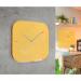Leitz Cosy Wall Clock Glass Silent Warm Yellow 90170019 LZ12505