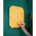 Leitz Cosy Wall Clock Glass Silent Warm Yellow 90170019 LZ12505