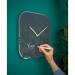 Leitz Cosy Wall Clock Glass Silent Velvet Grey 90170089 LZ12507